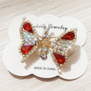1pc Crystal Stone Decor Flying Butterfly Childern Hair Clip, women Hair, ChicMe catalog