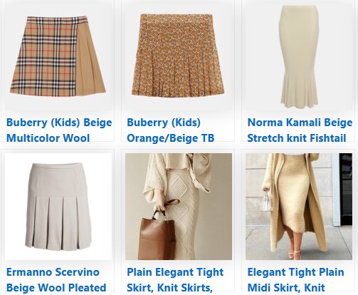 What to Wear with a Beige Skirt