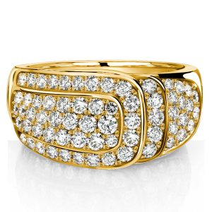 vintage engagement rings - Italo Micro Pave Vintage Engagement Ring Cocktail Ring For Women, Italo jewelry - Online Catalog