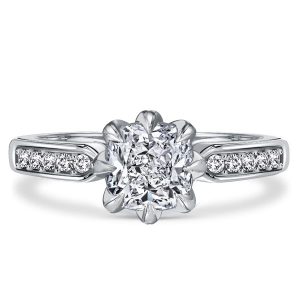 classic engagement rings - Italo 8 Prong Cushion Cut Engagement Ring For Women, Italo jewelry - Online Catalog