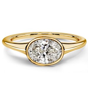 classic engagement rings - Italo Bezel Oval Cut Engagement Rings Travel Wedding Rings, Italo jewelry - Online Catalog