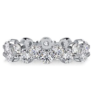 eternity band - Italo Staggered Round Cut Eternity Band For Women, Italo jewelry - Online Catalog