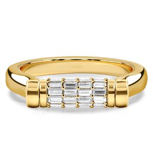 anniversary band - Italo Unique Baguette Cut Flip Ring Anniversary Band For Women, Italo jewelry - Online Catalog