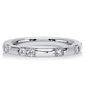 eternity band - Italo Scalloped Pavé Thin Wedding Band Eternity Ring For Women, Italo jewelry - Online Catalog