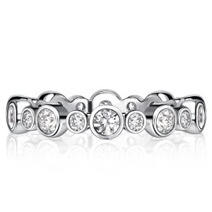 eternity band - Italo Bezel Set Round Cut Eternity Band Eternity Rings, Italo jewelry - Online Catalog