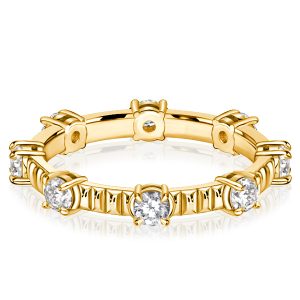 eternity band - Italo Golden Round Cut Eternity Band For Women Eternity Rings, Italo jewelry - Online Catalog