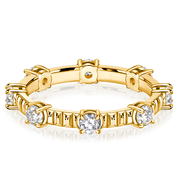 eternity band - Italo Golden Round Cut Eternity Band For Women Eternity Rings, Italo jewelry - Online Catalog