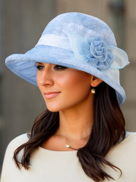 Elegant And Fashionable Summer Sun Protection Hat, Hats, color:Light Blue|size:One-size, Stylewe