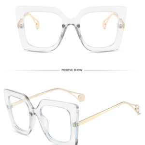 Urban Ombre Geometric Leopard crylic Frame, Sunglasses, color:Gray, Stylewe