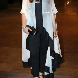 Casual Color Block Long Blouse, Blouses and Shirts, color:Black-white|size:XXL, Stylewe