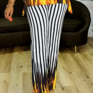 Urban Striped Printing Slim Fit Pants, Pants, color:As Picture|size:XXL, Stylewe