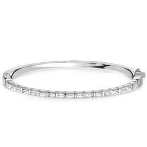 bracelets - Italo Baguette Bangle Bracelet Womens Dainty Bracelet, Italo jewelry - Online Catalog