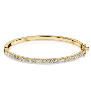 bracelets - Italo 3 mm Round Cut Bangle Bracelet For Women, Italo jewelry - Online Catalog