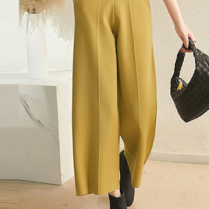 Loose Micro-Elasticity Urban Pants Ankle Pants, KNITWEAR, color:Yellow|size:XXL, Stylewe