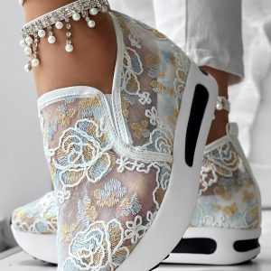Floral Pattern Breathable Mesh Sneakers, women Sneakers, ChicMe catalog