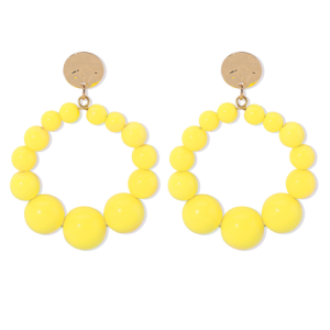 Colorful fresh summer earrings, Earrings, color:Yellow, Stylewe