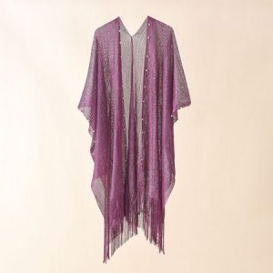 Women Plain Spring/Fall Cover-up Casual Lightweight Cardigan, JustFashionNow Cardigans, color:Purple|size:One-size,