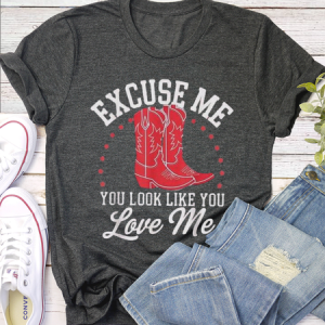 Women Wild West Short Sleeve Tee T-shirt Crew Neck Casual Summer Top, JustFashionNow T-Shirts, color:Deep Gray|size:3XL,