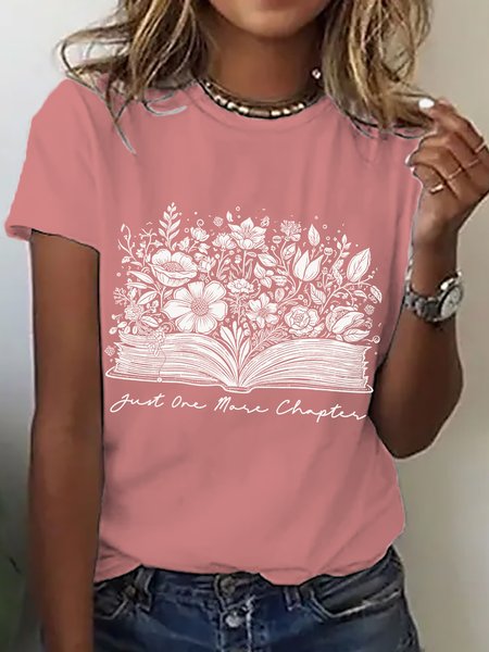 Women's Just One More Chapter T-Shirt, Bookish Merch, Reading T-Shirt, T-shirts, Lilicloth.com