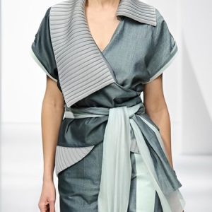 Urban Raglan Sleeve Split Joint Plaid Shawl Collar Vest With Belt, Vests and Gilets, color:As Picture|size:XXL, Stylewe