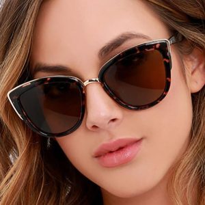 1Pair Vintage Leopard Cat Eye Shaped Sunglasses, women Sunglasses, ChicMe catalog