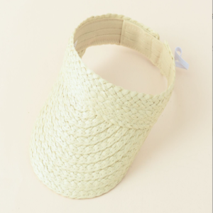 2025 hot summer new style hollow top sports style straw woven solid color parent-child summer play sun protection sun hat, JustFashionNow Women Hats, color:White|size:One-size,