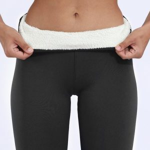 Casual Basics Fleece Plain Skinny Soft Clouds Ankle Pants Leggings, Leggings, color:Deep Gray|size:L, catalog Noracora shop