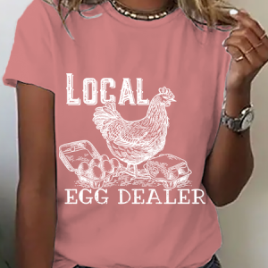 Christian Easter Local Egg Dealer Cotton T-Shirt, T-shirts, Lilicloth.com