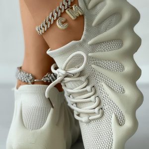 Lace Up Plain Platform Sneakers Octopus Trainers, women Sneakers, ChicMe catalog