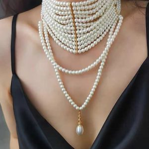 Elegant  Pearl Layer Sets, Necklaces, color:Golden|size:One-size, Stylewe