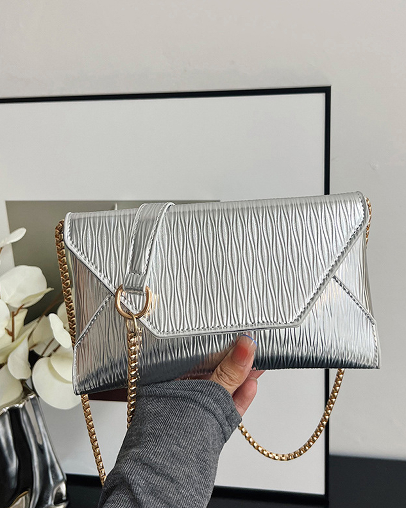 Fashion Chain Envelope Clutch Purses PU Handbags with Chain Shoulder Strap, women Bags, ChicMe catalog