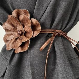 Floral Urban Belt, Belts, color:Coffee|size:One-size, Stylewe