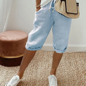 Casual Plain Fifth Pants Printing Pant, Pants, color:Blue|size:4XL, catalog Noracora shop