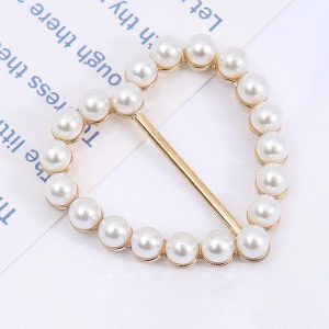 1pc Rhinestone Hollow Out Heart Shaped Scarf Clip Waist Buckle Clip T-Shirt Tie Pin, women Accessories, ChicMe catalog