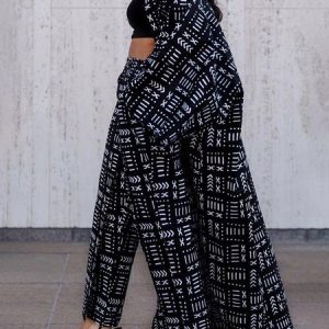Urban Raglan Sleeve Geometric Kimono, Kimonos, color:Black|size:XXL, Stylewe