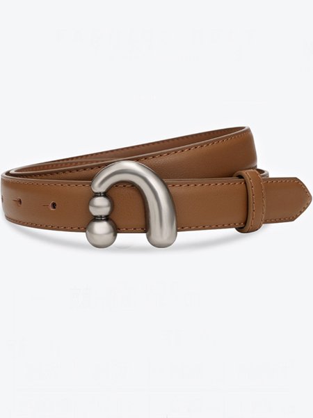 Urban Plain Plain Daily Belt, Belts, color:As Picture|size:One-size, Stylewe