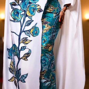 Urban Printing Floral Midi Skirt, Skirts, color:Blue|size:XXL, Stylewe