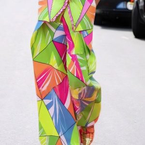 Urban Abstract Graphic Printing Fashion Pants, Pants, color:Green|size:XXL, Stylewe