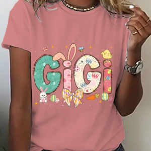 Easter Gigi Cotton T-Shirt, T-shirts, Lilicloth.com