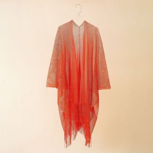 Women Plain Spring/Fall Cover-up Casual Lightweight Cardigan, JustFashionNow Cardigans, color:Watermelon|size:One-size,