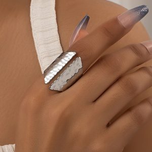 Fashion Wide Stackable Rings Simple Statement Open Ring, women Rings, ChicMe catalog