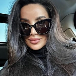 Vetro Fashion Sunglasses Cat Eye Thick Frame Vacation Beach Sunglasses, women Sunglasses, ChicMe catalog
