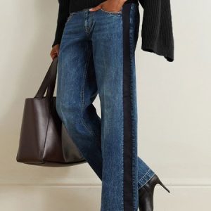 Urban Color Block Regular Fit Jeans, Jeans, color:Blue|size:XXL, Stylewe