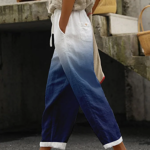 Women Ombre Long Pant Casual Spring/Fall Trousers, JustFashionNow Pants, color:As Picture|size:5XL,