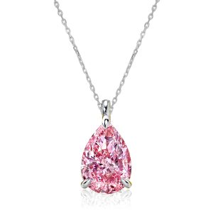 necklaces - Italo Classic Pink Pendant Necklace Pink Sapphire Necklace, Italo jewelry - Online Catalog
