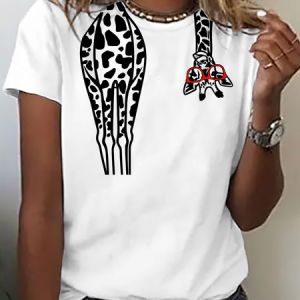The deer Vintage Print T-Shirt, T-shirts, Lilicloth.com