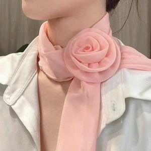 Urban Plain Silk Scarf, Scarves, color:Pink|size:One-size, Stylewe