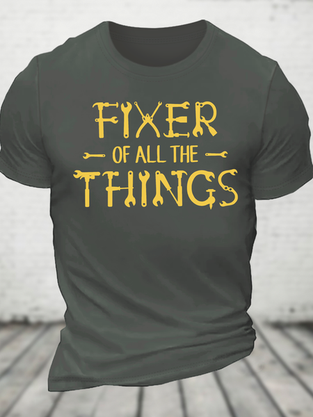 Fixer Of Things Cotton T-Shirt, T-shirts, Lilicloth.com