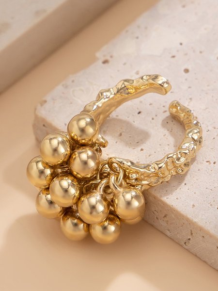 Urban Plain Metal Ring, Rings, color:Golden, Stylewe