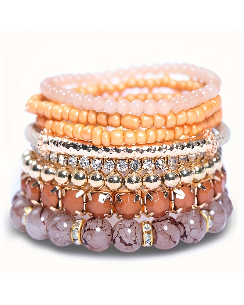 1pcs Bohemian Beaded Trendy Multi-layer Bracelet, women Bracelet, ChicMe catalog - Image 2